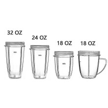 Replacement Cups for Nutribullet 600w/900w Blenders, 18/24/32oz Accessories Parts18OZ with Handle