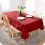 Waterproof Tablecloth with Lotus Effect - 130x220 cm Red 1