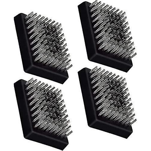 4 Pack Replacement Grill Brush Heads, Cordless, Compatible with Most Brushes