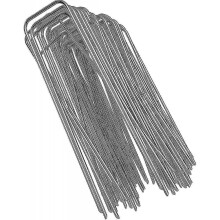 Heavy Duty 11 Gauge Galvanized Steel Garden Stakes Staples Securing Pegs for Weed Fabric Landscape Fabric Netting