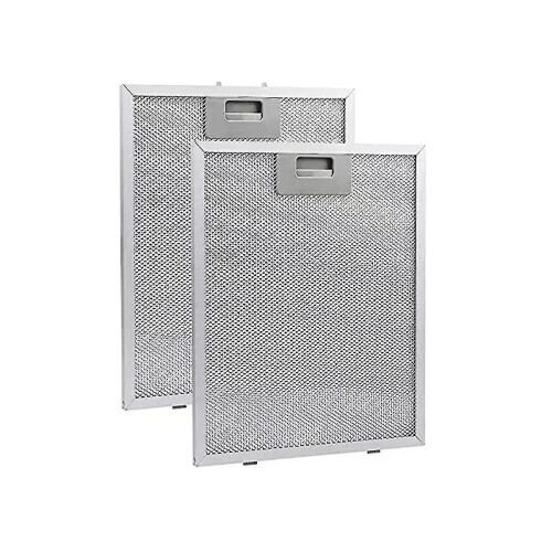 2pcs Range Hood Grease Filter Mesh for Cooker Extractor Ventilation Aluminium