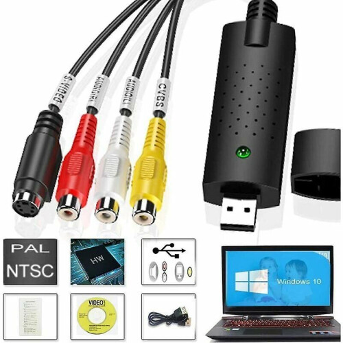 Μετατροπέας ψηφιακού VHS USB 2.0 για λήψη βίντεο και μεταφορά σε DVD