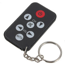 Universele infrarood (IR) mini-tv-afstandsbediening sleutelhanger, 3 stuks