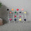 Classic Mid Century Modern Coat Rack with Painted Solid Wooden Walnut Balls, EU Standard 1