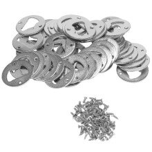 50 Set Bottle Opener Insert, Stainless Steel Round Diy Bottle Opener Hardware Kit