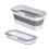 Large Flat Mop Cleaning Bucket Foldable Portable Floor Mop SystemGrey 1