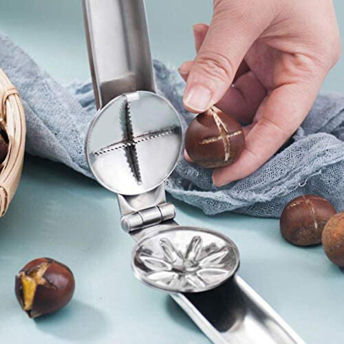 Multifunction Nutcracker Shell Clip Tool for Kitchen Use, Cracks Almond, Walnut, Chestnut 1