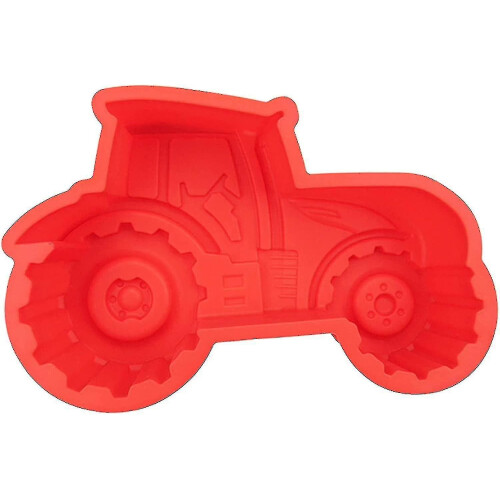 Silicone Tractor Red Cake Mold, Baking Silicone Mold for Cake 1