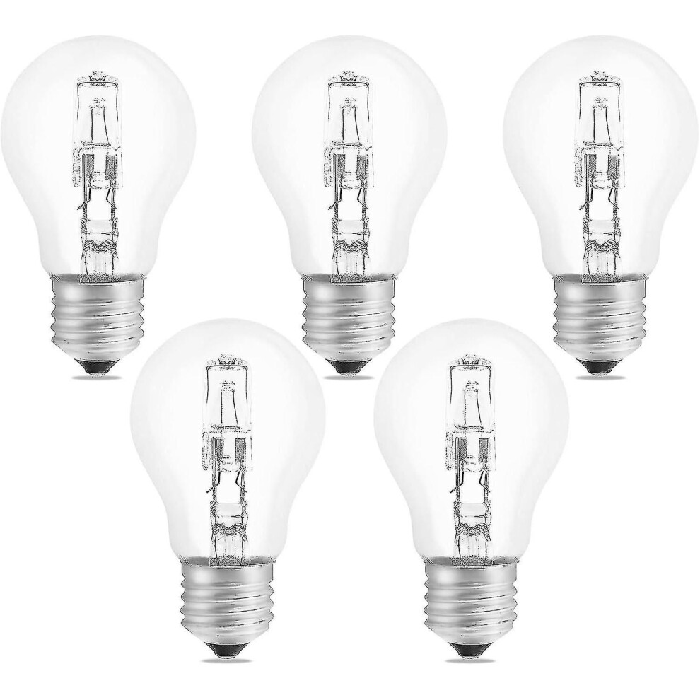 5 Pack E27 A55 42W Halogen Bulb Dimmable 2700K 650Lm 3555596759162