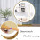 Touch Control LED Vanity Mirror, Desktop Makeup Mirror for Bedroom, Illuminated Tabletop Mirror with USB Charging Port 3