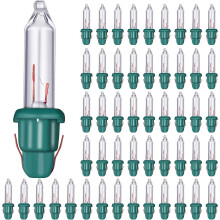 Mini ampoules à incandescence pour Noël, 2,5 V, 0,17 A, 0,425 W, en verre avec culot