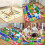 Μωρό παιχνίδι χαλάκι, playmat μωρού crawling χαλάκι για το πάτωμα μωρού χαλάκι μεγάλο 2