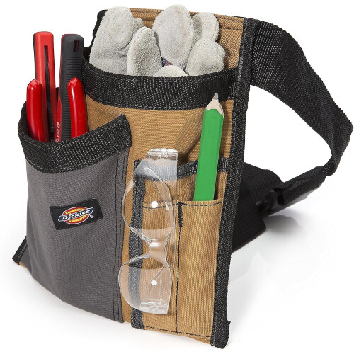 5-pocket Canvas Tool Belt Pouch with Adjustable BeltB 1