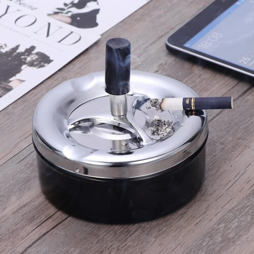 Ashtray with Lid for Home, Smokeless Ash Tray 2