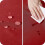 Waterproof Tablecloth with Lotus Effect - 130x220 cm Red 4