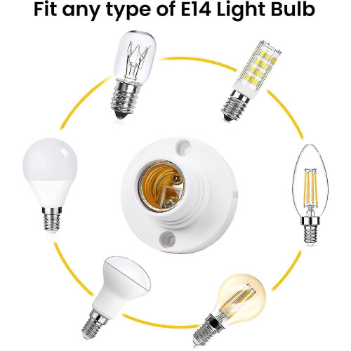 5pcs E14 Lamp Holder, E14 Edison Screw Light Bulb Holder, Plastic Ceiling Lamp Socket Gift Raoliang 1