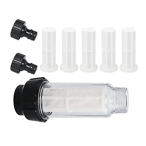 Water Filter Garden Hose with 5 Filter Inserts and 2 Quick Connects, 3/4 Inch 1