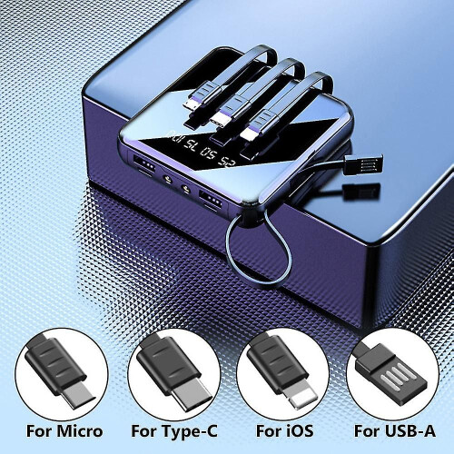 Μίνι Power Bank 20000mAh με φακό LED και φορητό φορτιστή με οθόνη 2