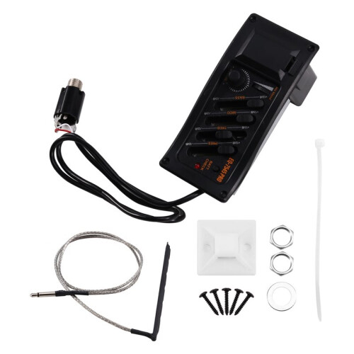 4X EQ-7545PRO Akustisk Gitarr EQ Piezopickup Förförstärkare 4-Bands Akustisk Gitarr Piezopickup