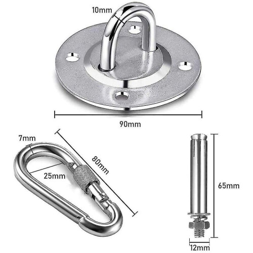 500kg Capacity Stainless Steel Ceiling Hook Hanging for Chair Punching Bag 1
