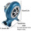 Hand Crank Blacksmith Forge Blower for BBQ, Centrifugal Type, 1pcs 2