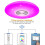 Φωτιστικό οροφής LED 24W με τηλεχειριστήριο RGB Bluetooth ηχείο για σαλόνι 3