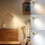 Lot de 2 lampes de lecture LED à intensité variable, fixation murale, bras flexible, commande tactile, 3 modes de couleur 2