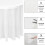 8 Pack 84 Inch White Round Disposable PEVA Waterproof Tablecloth 5