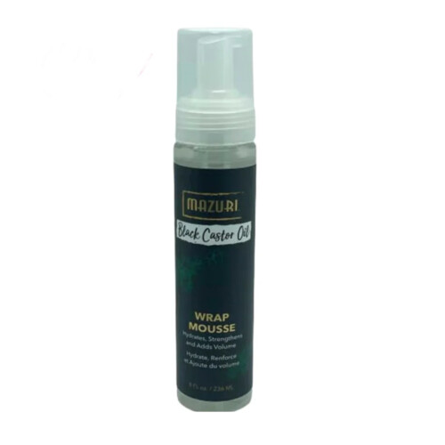 Mazuri Black Castor Oil Wrap Mousse 8oz / 236ML