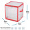 Christmas Decoration Storage Box Organizer Bag with Handles for 64 Items 2