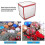 Christmas Decoration Storage Box Organizer Bag with Handles for 64 Items 4