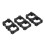 200X 18650 Lithium Battery Double Holder Bracket for DIY Cell Pack Black 3