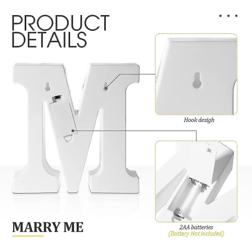 Marry Me Sign Light with LED Letters for Wedding Proposal 2