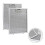2pcs Range Hood Grease Filter Mesh for Cooker Extractor Ventilation Aluminium 2