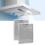 2pcs Range Hood Grease Filter Mesh for Cooker Extractor Ventilation Aluminium 5