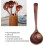 Wooden Soup Ladle Spoon Long Handle Kitchen Tool for Cooking Serving 5