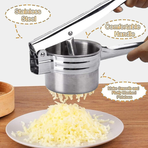 Großer, robuster Kartoffelstampfer aus Edelstahl 1