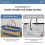 Large Flat Mop Cleaning Bucket Foldable Portable Floor Mop SystemBlue 2