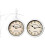 Double Sided Station Clock Black White Retro Wall Watch 3