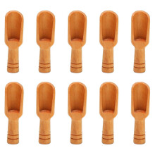 10 Stück Mini-Holzlöffel für Salz, Zucker und Kaffee zum Kochen