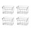 Acrylic Sugar Packet Holder Sugar Bag Storage Container Dish Display Sachets Tissue Bowl 1