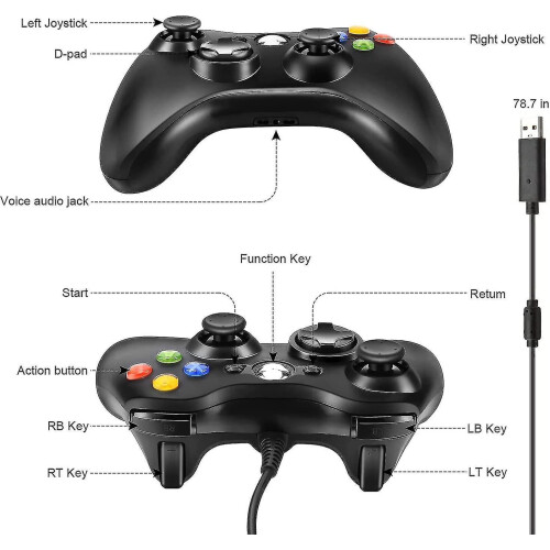 Χειριστήριο για Xbox 360, Ενσύρματο Joystick USB, Χωρίς Προωθητικές Λέξεις-κλειδιά 1