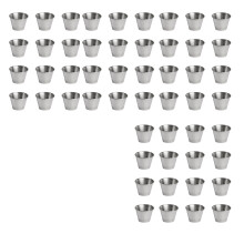 120 Pack Stainless Steel Condiment Sauce Cups,Commercial Grade Dipping Sauce Cups,Ramekin Condiment Cups Portion Cups