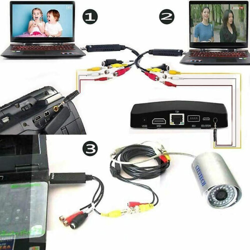 Μετατροπέας ψηφιακού VHS USB 2.0 για λήψη βίντεο και μεταφορά σε DVD 2