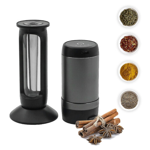 Moedor elétrico de ervas e especiarias com bateria integrada, suporte para cones e função de enchimento para moagem. 1