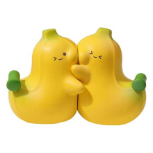 Banaanvormige boekensteunen van hars, een paar antislip decoratieve boekstoppers.
