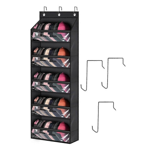 Appendiabiti da porta con 3 ganci per cappellini da baseball