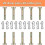 Pacote com 20 pinos de cisalhamento e pinos de chaveta para soprador de neve 738-04124a e 714-04040, 0,55*1,63 polegadas [xc] 3