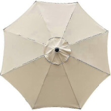 Replacement Cover For Parasol, 8 Ribs, 3 M, Waterproof, Anti-uv, Replacement Fabric, Beige - JA