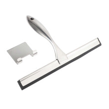 Rodo multiuso de aço inoxidável para chuveiro, 25 cm (10 polegadas), para banheiro e vidros de carro.